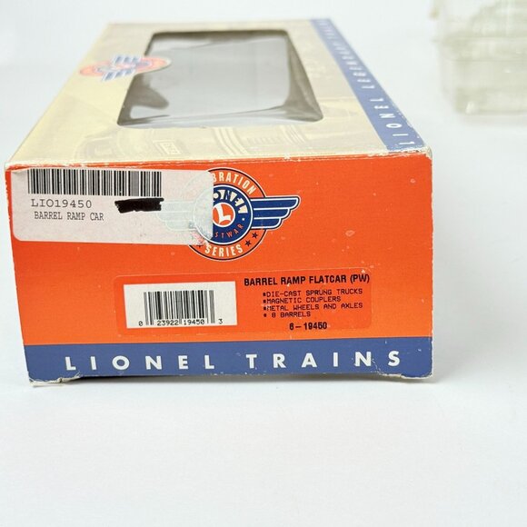 Lionel Post War 6-19450 Barrel Ramp Flatcar #6343 Celebration Series O Gauge - Picture 7 of 7